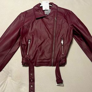 Asos faux leather jacket